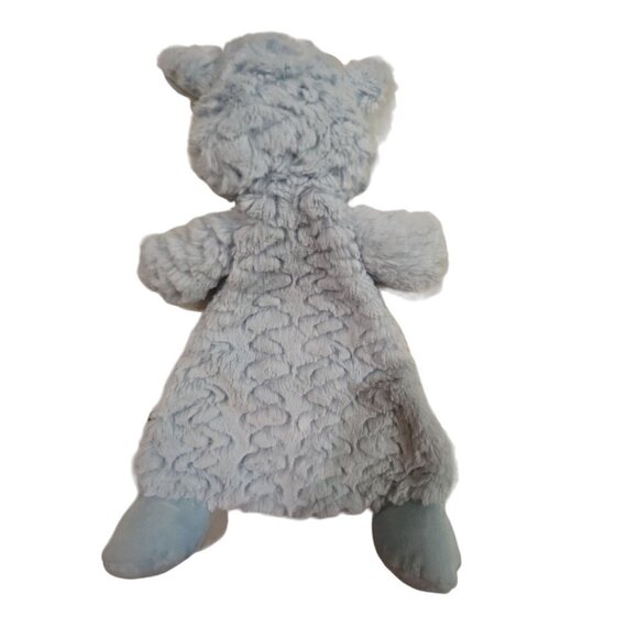 Demdaco Giraffe Plush Lovey Rattle Security Baby Blanket 14" Blue - Picture 4 of 11